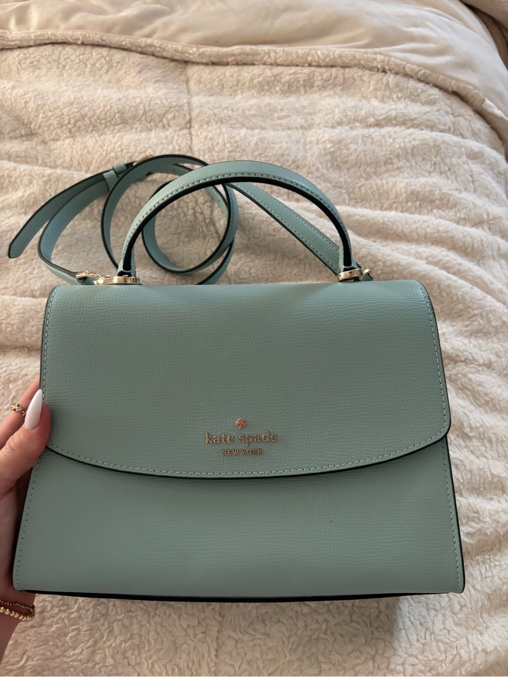 kate spade Mint Green Structured Top-Handle Satchel